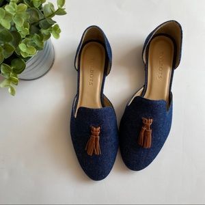 NWOB Talbots Denim Flats